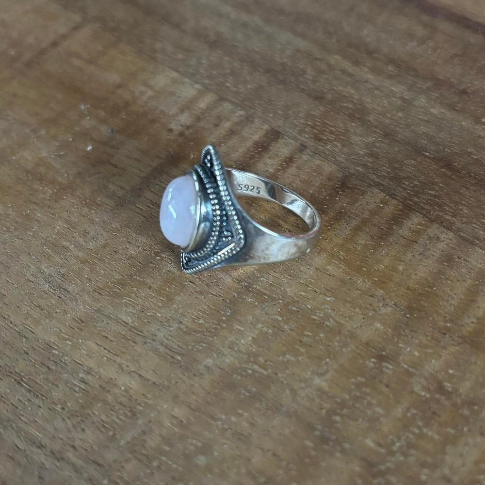Rose Quartz ring - Picture 3 of 4